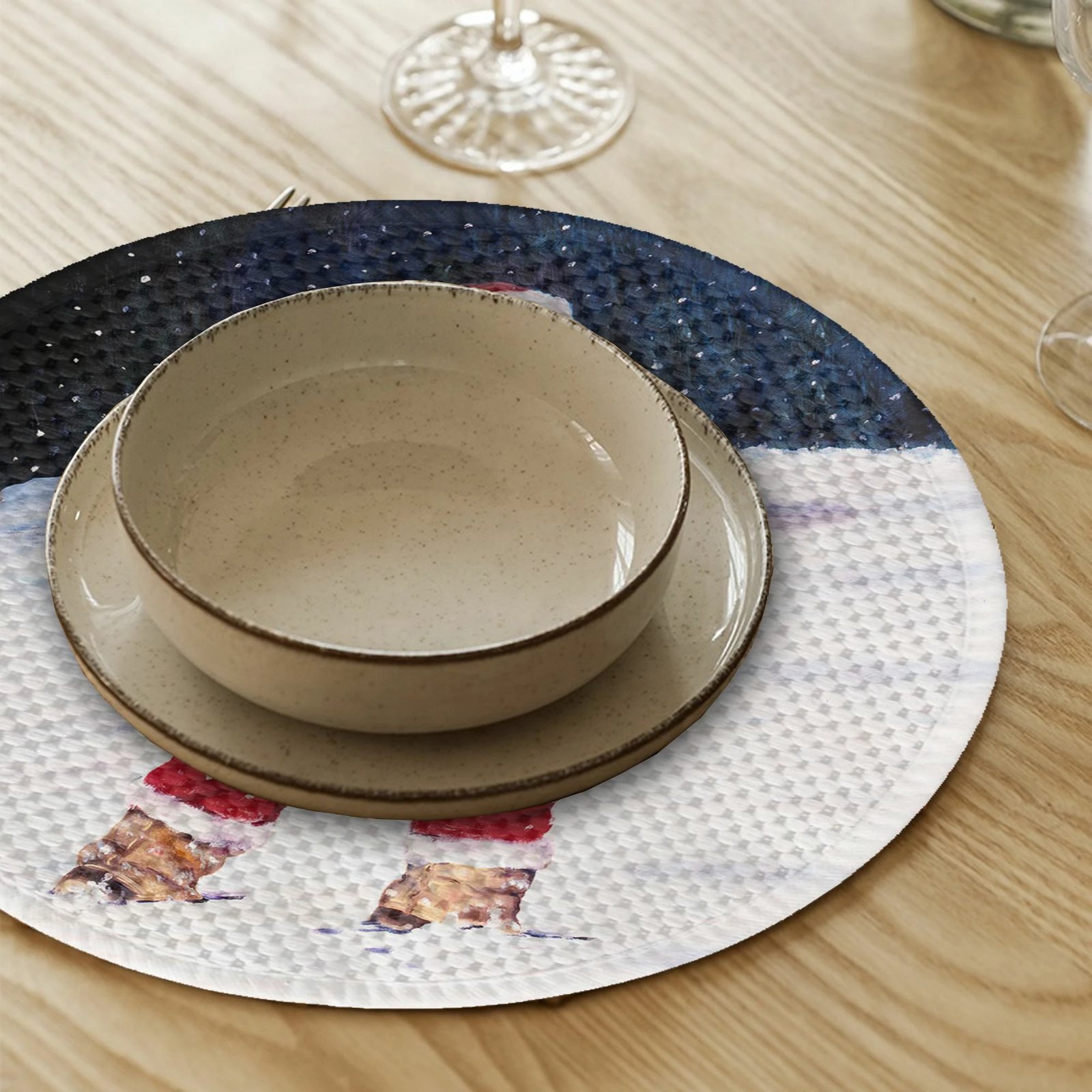 Set nënshtruesish tavoline Hermia Concept, shumëngjyrësh, 4 copë, 37cm