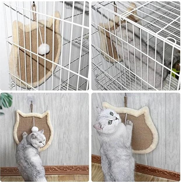 Lodër prej stofi për mace, Paws & Whiskers, krem
