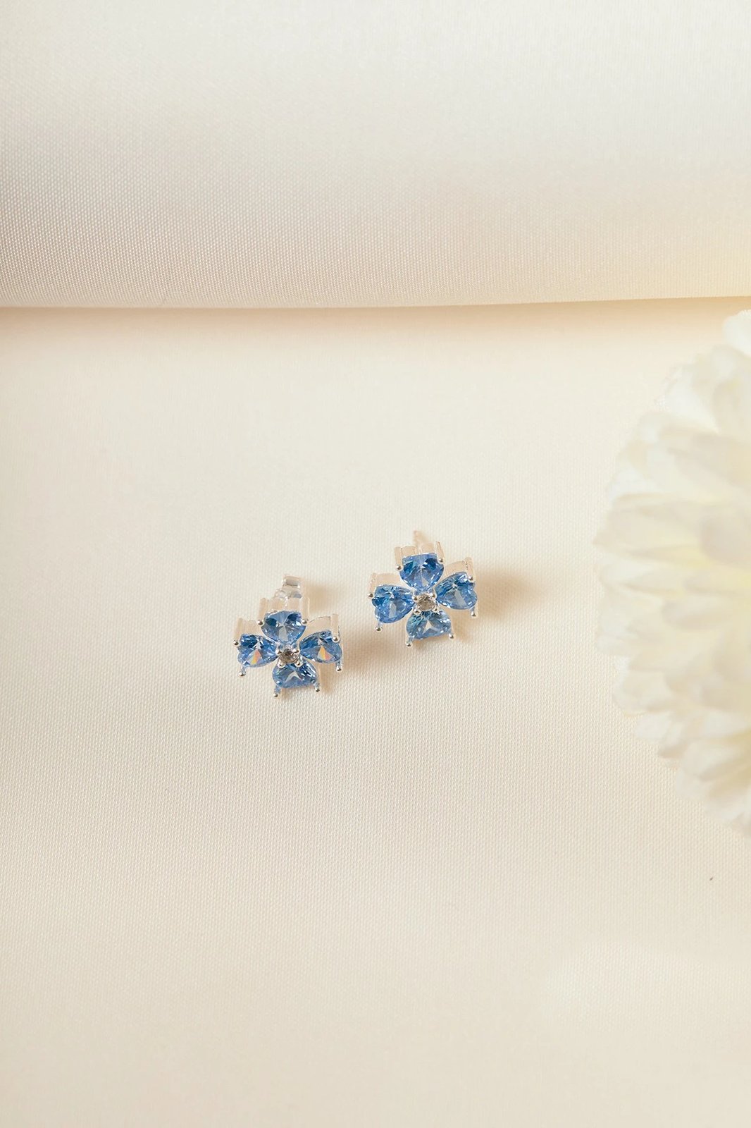 Vathë argjendi Elika Silver, ngjyrë kaltër, ELKAB92211