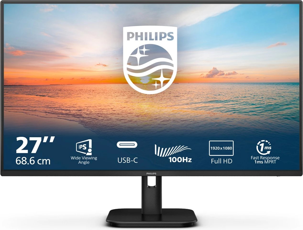 Monitor Philips 27E1N1300A/00, 27", Full HD, LCD, i zi