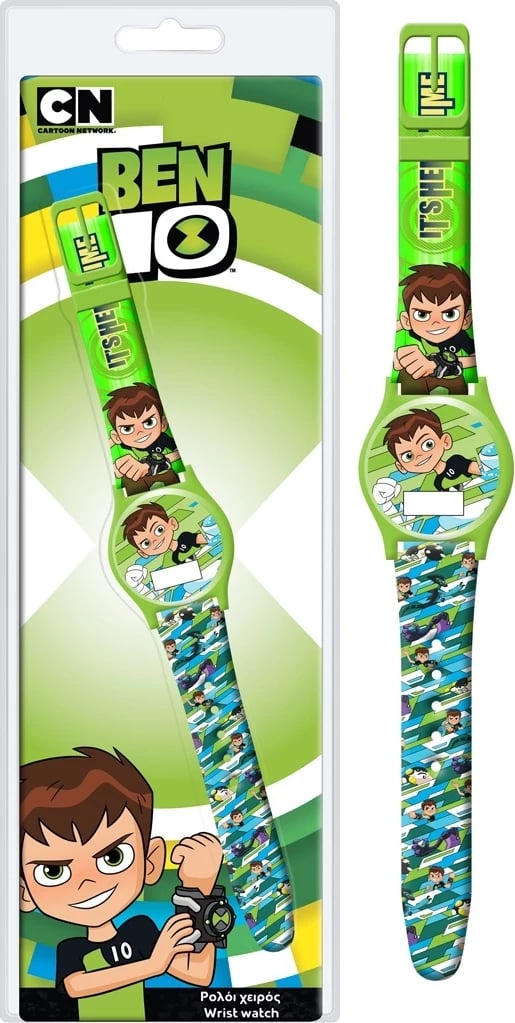 Orë dore për fëmijë Cartoon Ben 10, jeshile