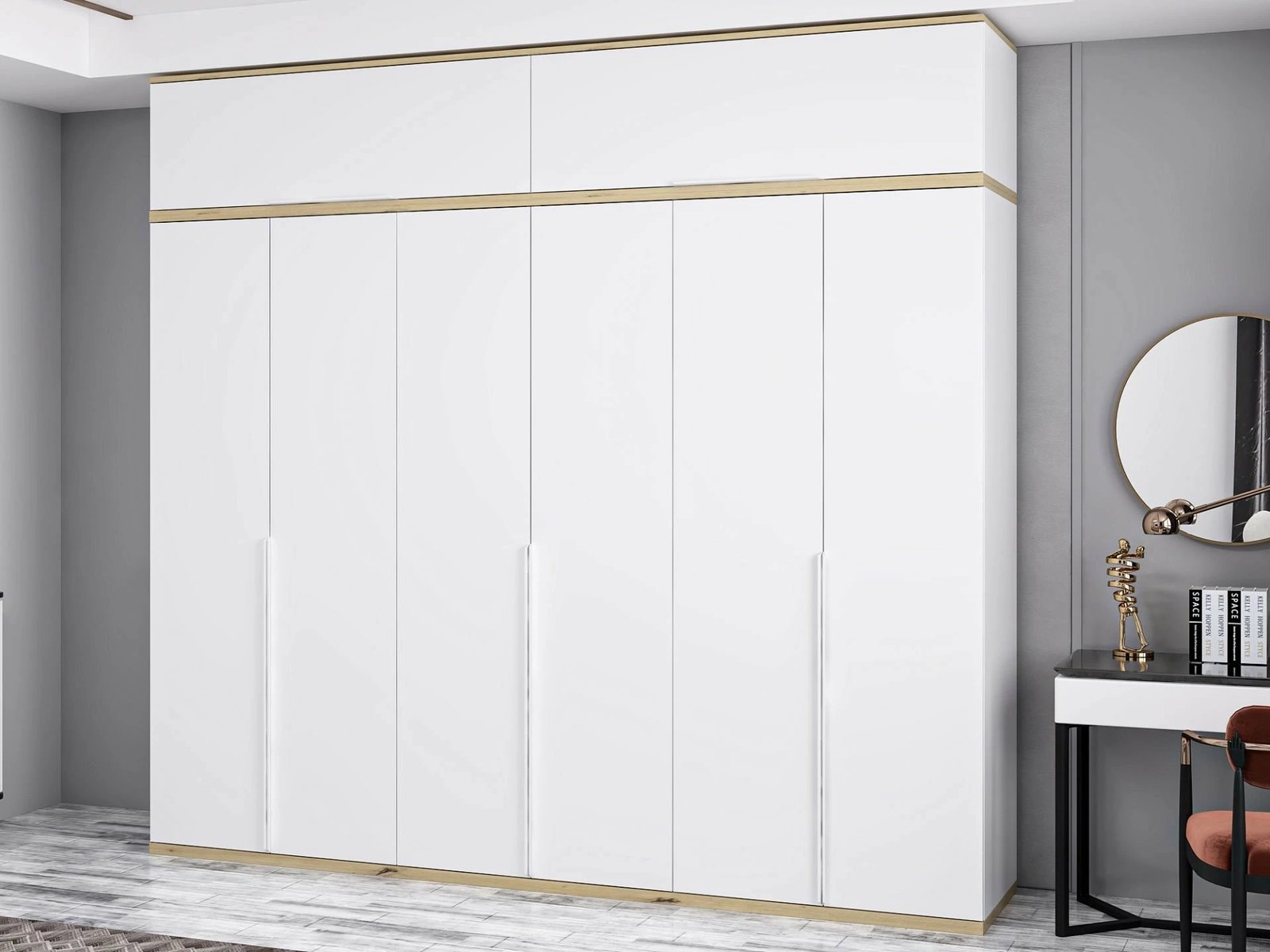 Dollap i bardhë, Skye Decor, Kale Line - 8861