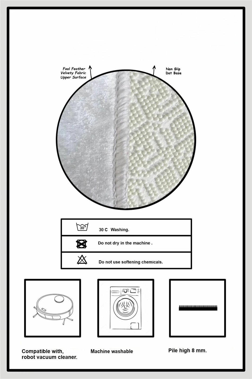 Tapet për banjo Mijolnir, Morpho, ngjyrë ecru