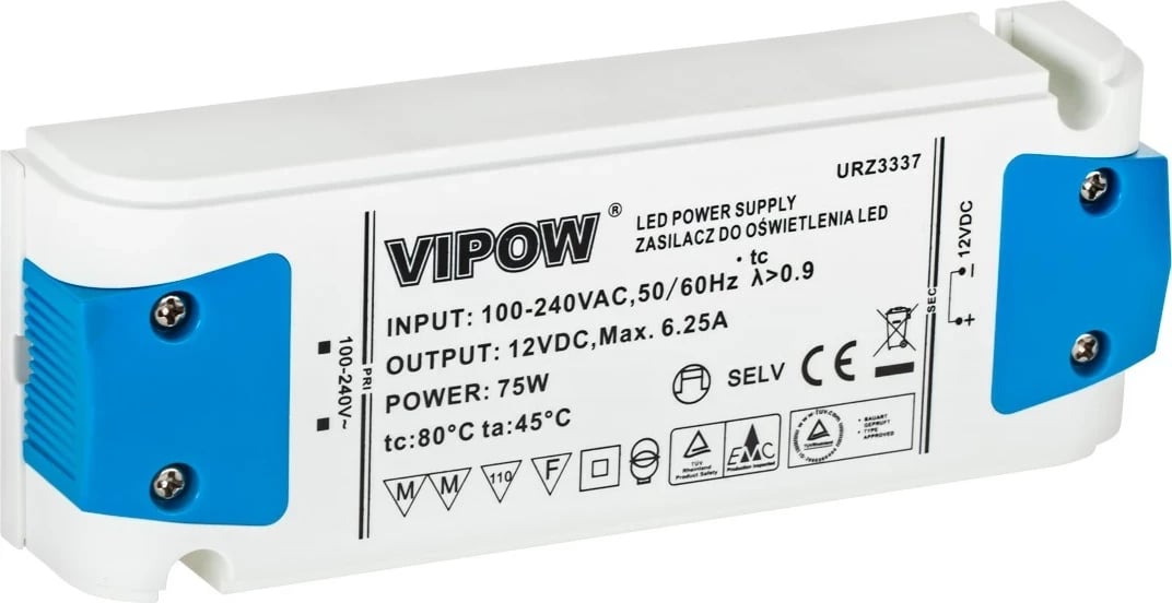 Furnizues energjie 75W për ndriçim LED, URZ3337