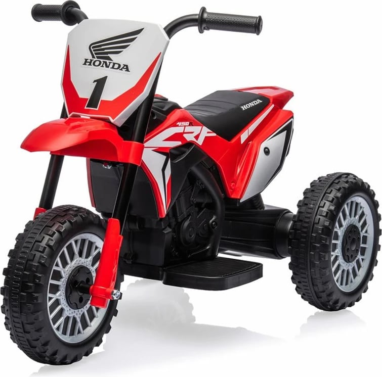 Motoçikletë elektrike lodër, Milly Mally, Honda CRF 450R, 6V 4.5Ah 30W, 2.5-3 km/h, 24M+, e kuqe