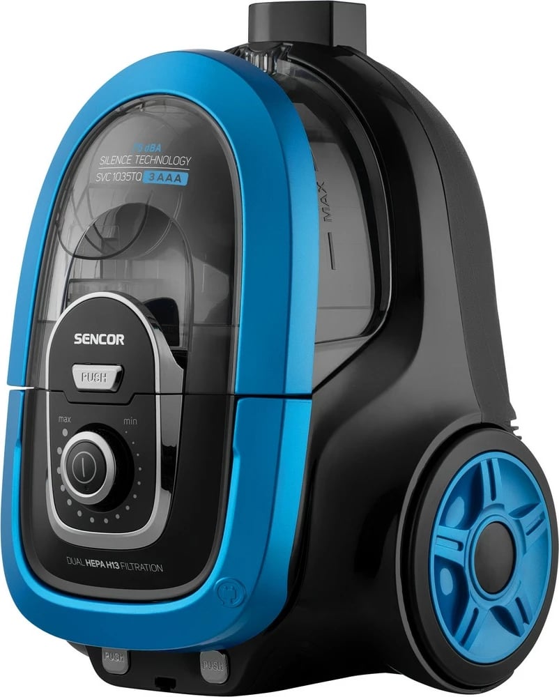 Thithëse elektrike Sencor SVC 1035TQ 3AAA , 750W, e zezë/kaltër