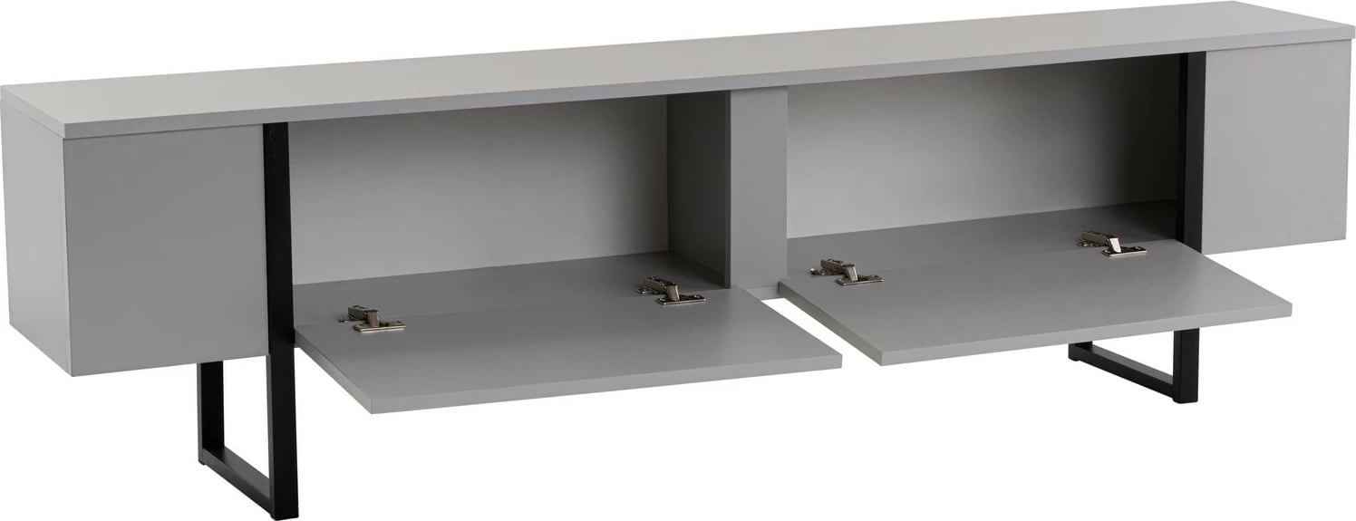 Komodë TV Nordure, Serenity, gri, e zezë