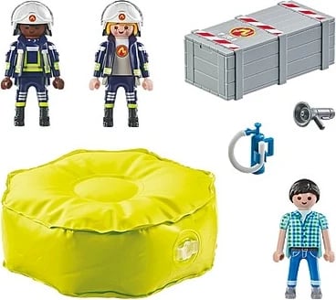 Set lodrash Playmobil Action Heroes 71465, zjarrfikës me jastëk ajri, 13 pjesë