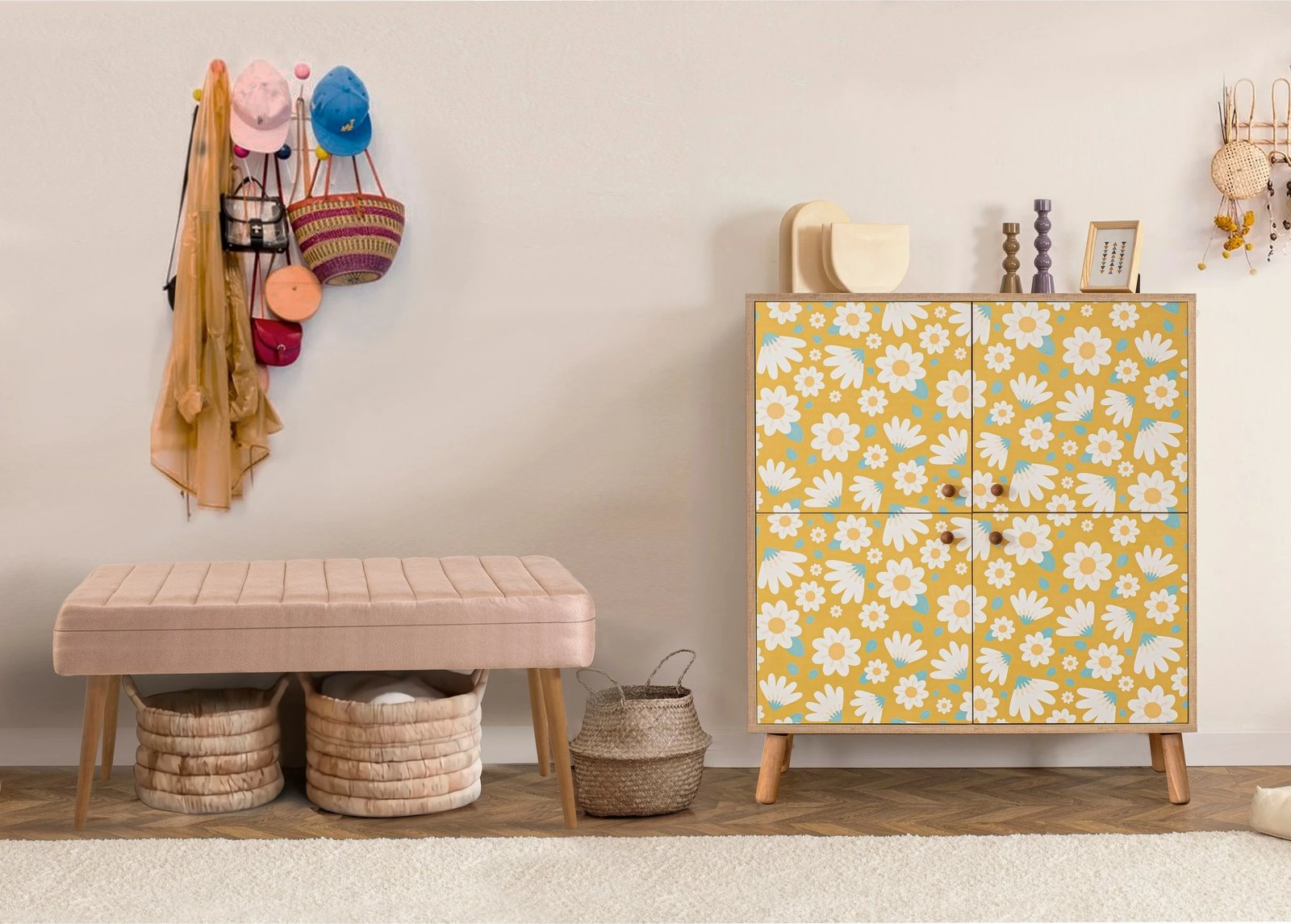 Set mobiljesh për korridor, Sonomo & Stone, Skye Decor, Multilux - Posy - 0900