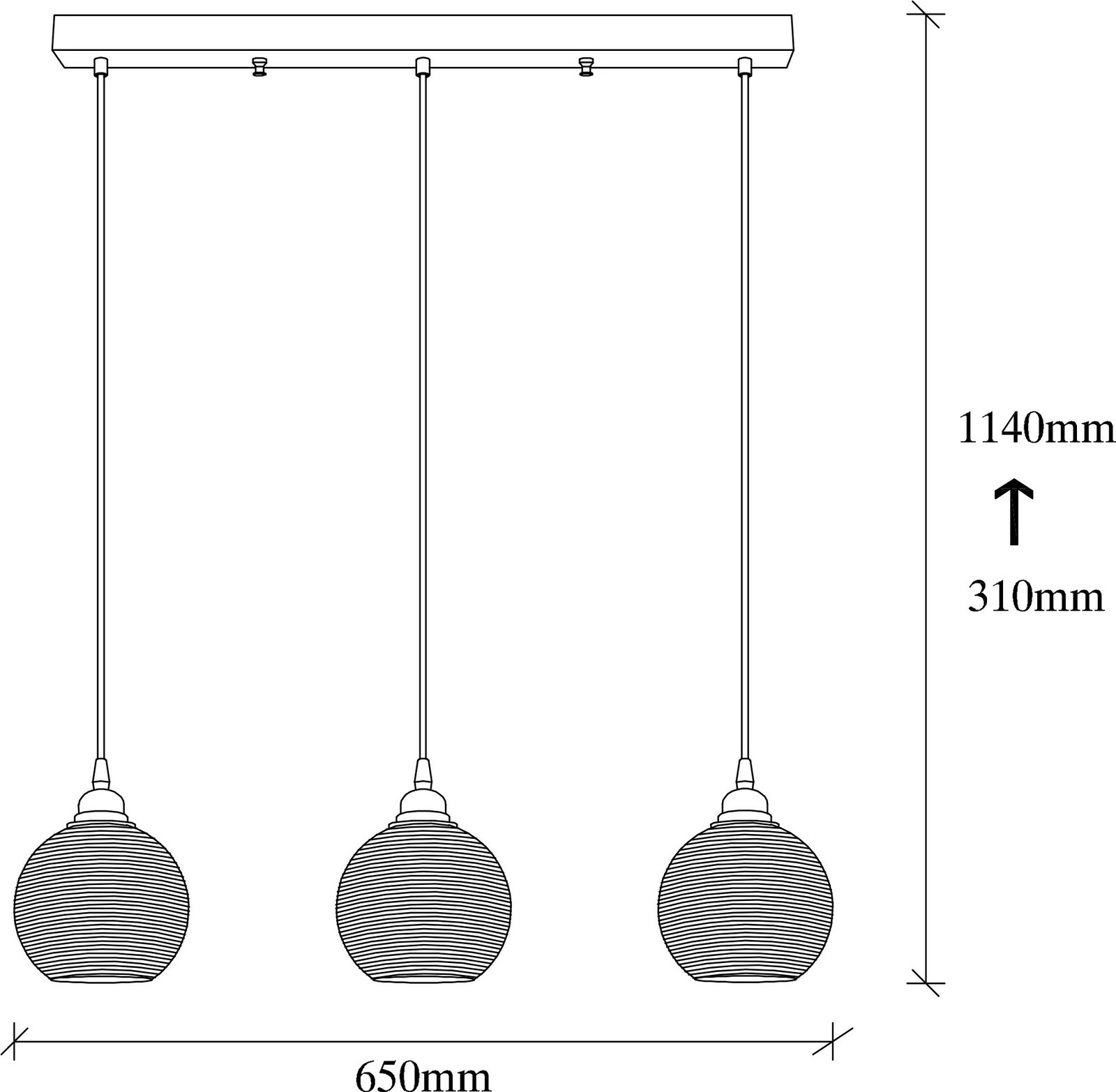 Llambë tavani Opviq, fume, 033