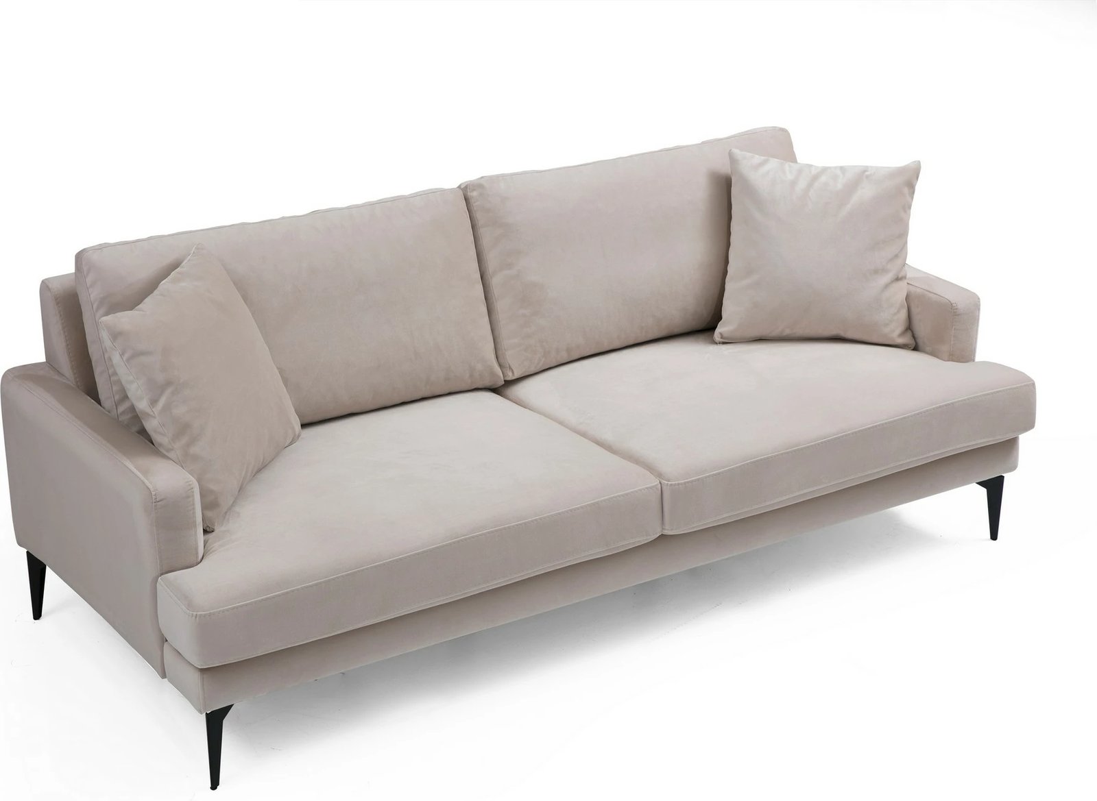 Divan treshe Papira, ngjyrë bezhë, Atelier del Sofa