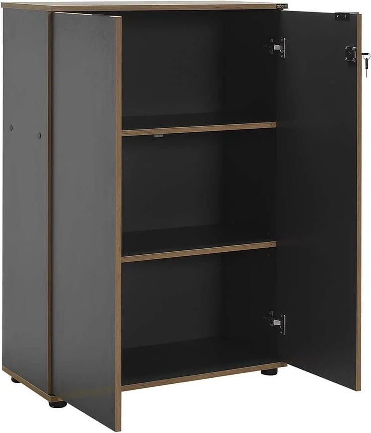 Raft librash Hanah Home, Rkt-332-Ax-1, ngjyrë antracit