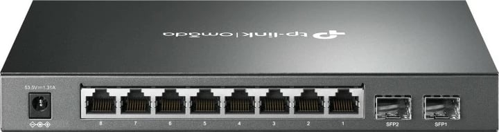 Switch TP-Link Omada 10-Port Gigabit Smart, 8-Port PoE+, Managed, L2/L2+, Gigabit Ethernet (10/100/1000), Power over Ethernet (PoE)