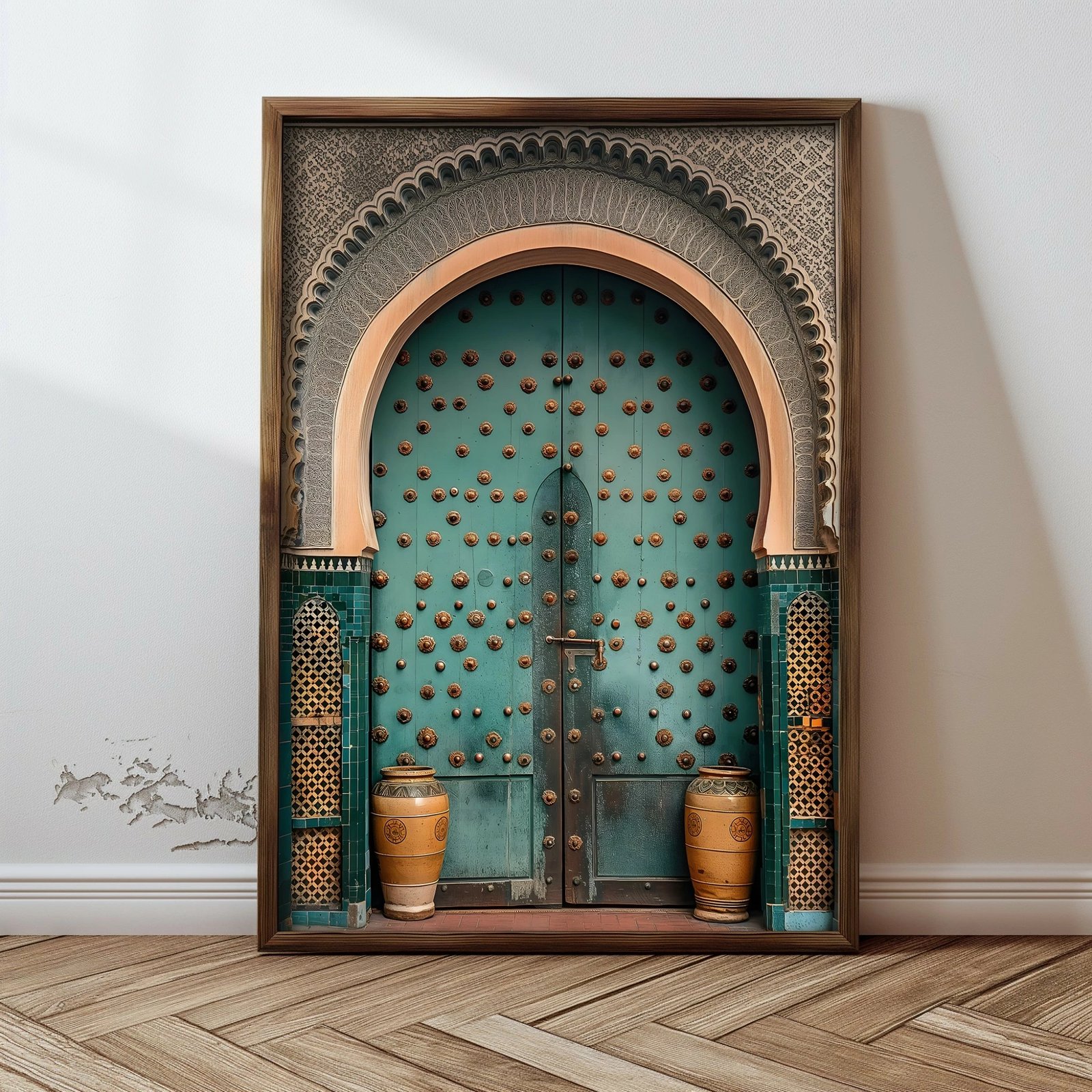 Pikturë dekorative me kornizë MDF, shumëngjyrëshe, GE128-L