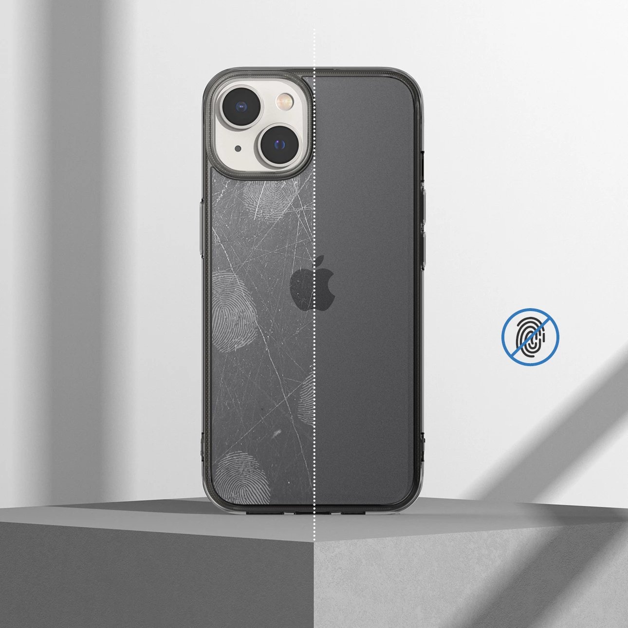 Mbështjellës Ringke Fusion Matte për iPhone 14 Plus, gri gjysmë-transparent