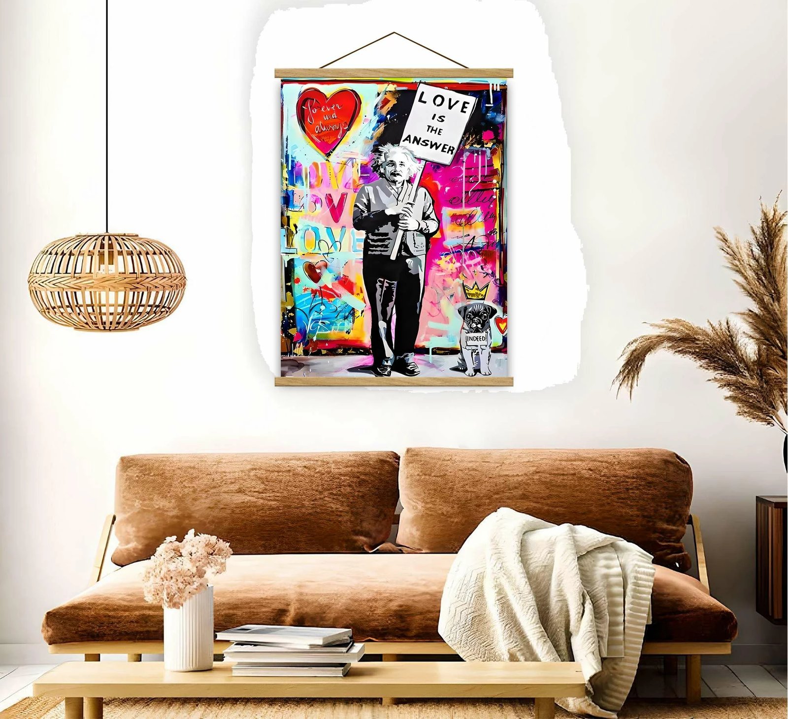 Pikturë dekorative me kornizë, shumëngjyrëshe, Wallity, MRG58, 50x70cm