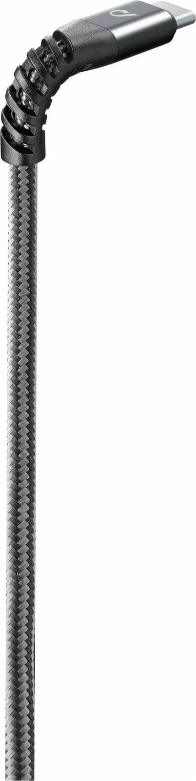Kabllo USB-C në Lightning Cellular Line Tetra Force Cable 15cm, e zezë