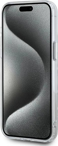 Mbështjellës Karl Lagerfeld IML Monogram Karl & Choupette Head MagSafe për iPhone 15 Pro Max, Transparent