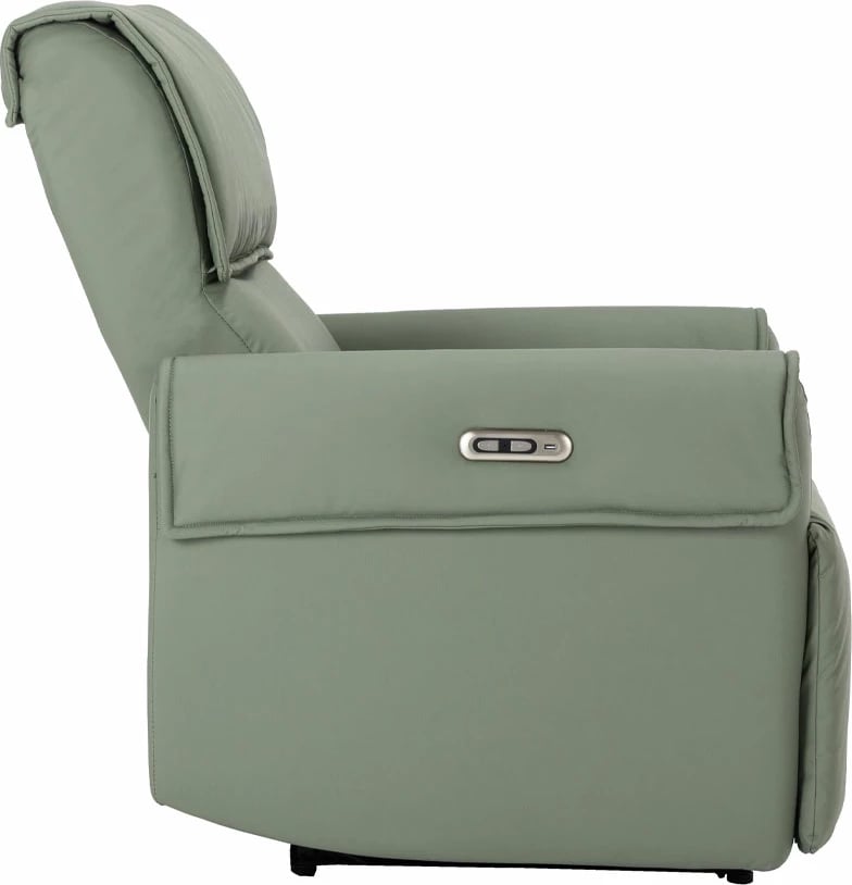 Fotelje relaksuese Daydreamer, me recliner elektrik, ngjyrë mente, 88x95x102 cm