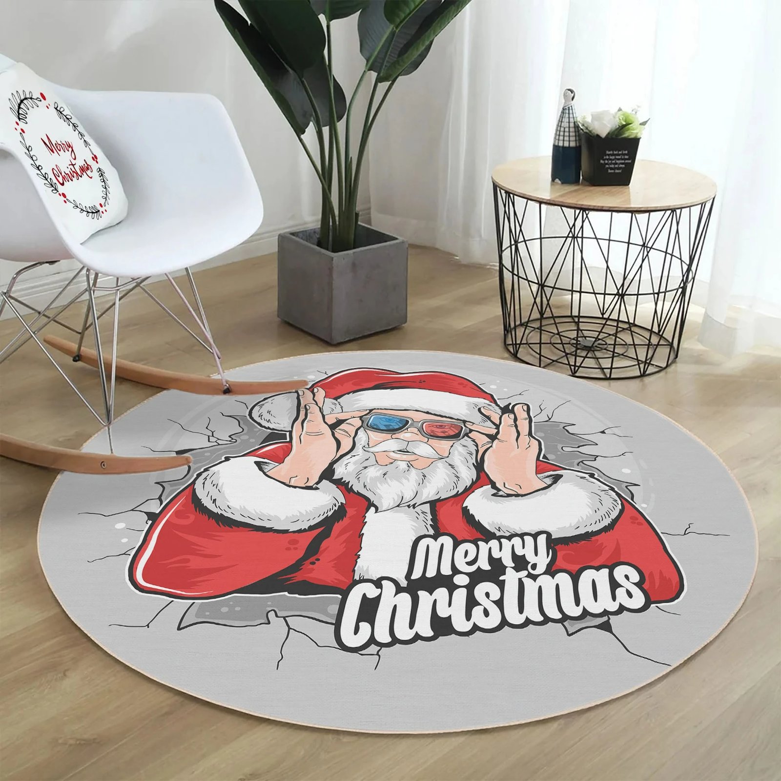 Qilim dekorativ, shumëngjyrësh, 100cm, Conceptum Hypnose, Woopamuk458