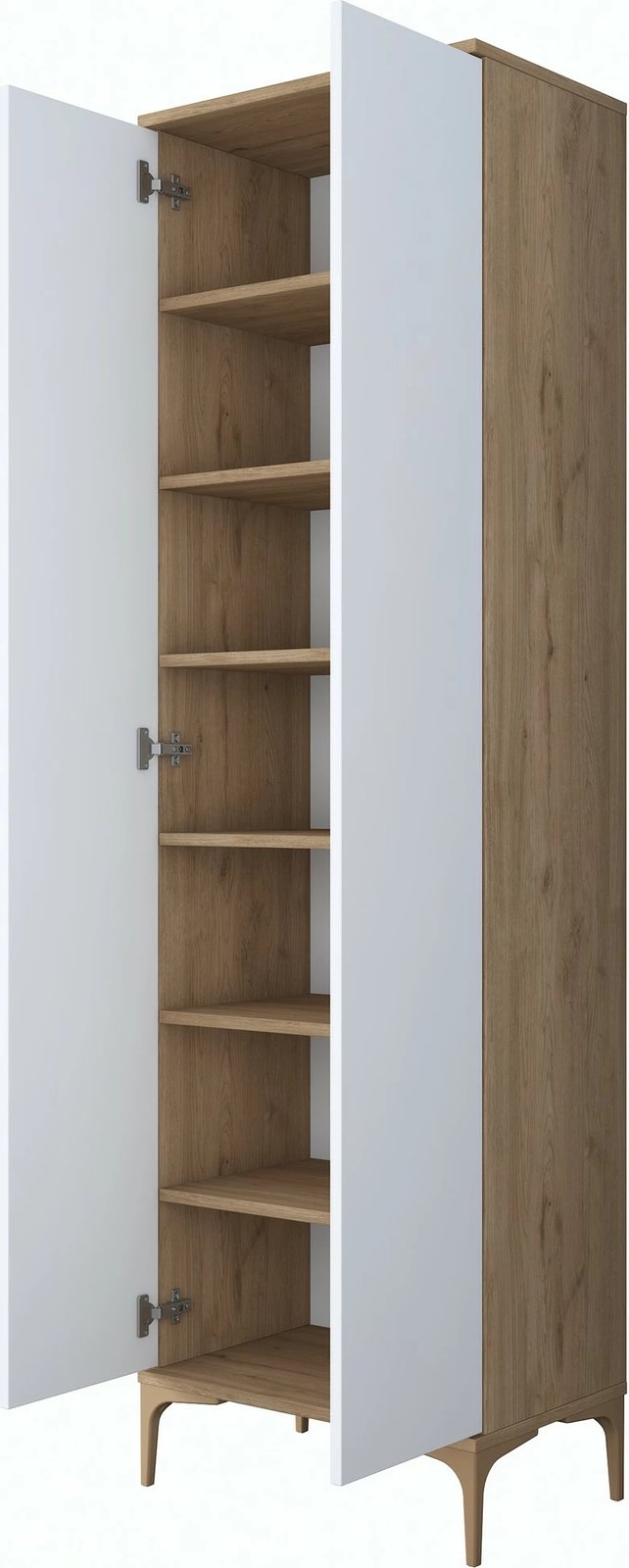 Stendë korridori, ngjyrë arrë dhe e bardhë, EA116-2746