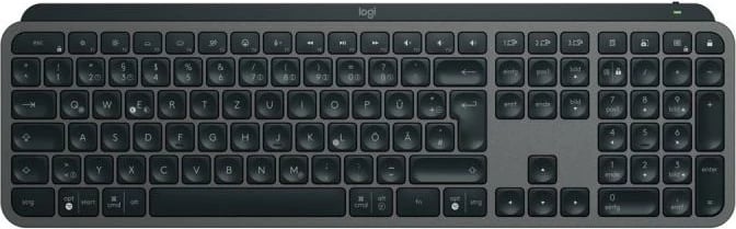 Set tastierë + maus, Logitech, MX Keys Combo for Business Gen 2 (920-010926), wireless Bluetooth/Logi Bolt, layout DE, drita prapa, DPI deri 8000, e zezë, me mbështetëse për kyçe