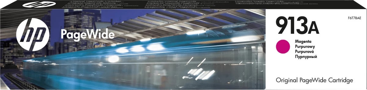 Kartush boje, HP, 913A F6T78AE PageWide, 33.5 ml 3000 faqe, magenta
