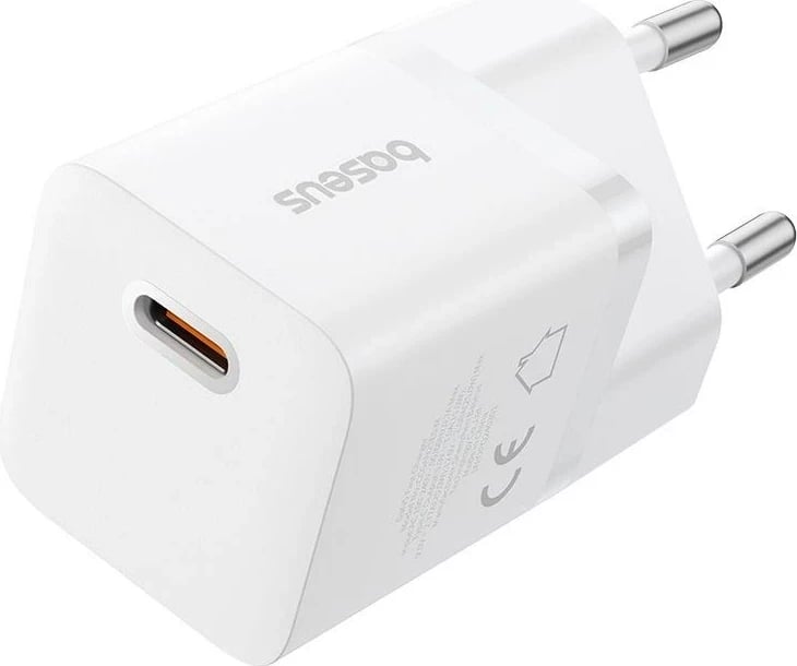 Karikues Baseus P10110909213-01 USB-C GaN5 mini 25W, Bardhë