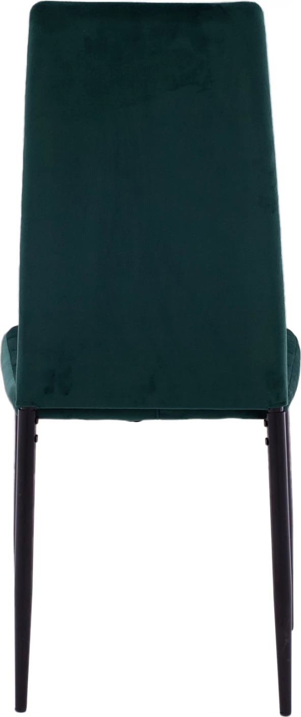 Karrige metalike FH0037.33, kadife e gjelbër, me kornizë metalike K/D, set prej 4 copë