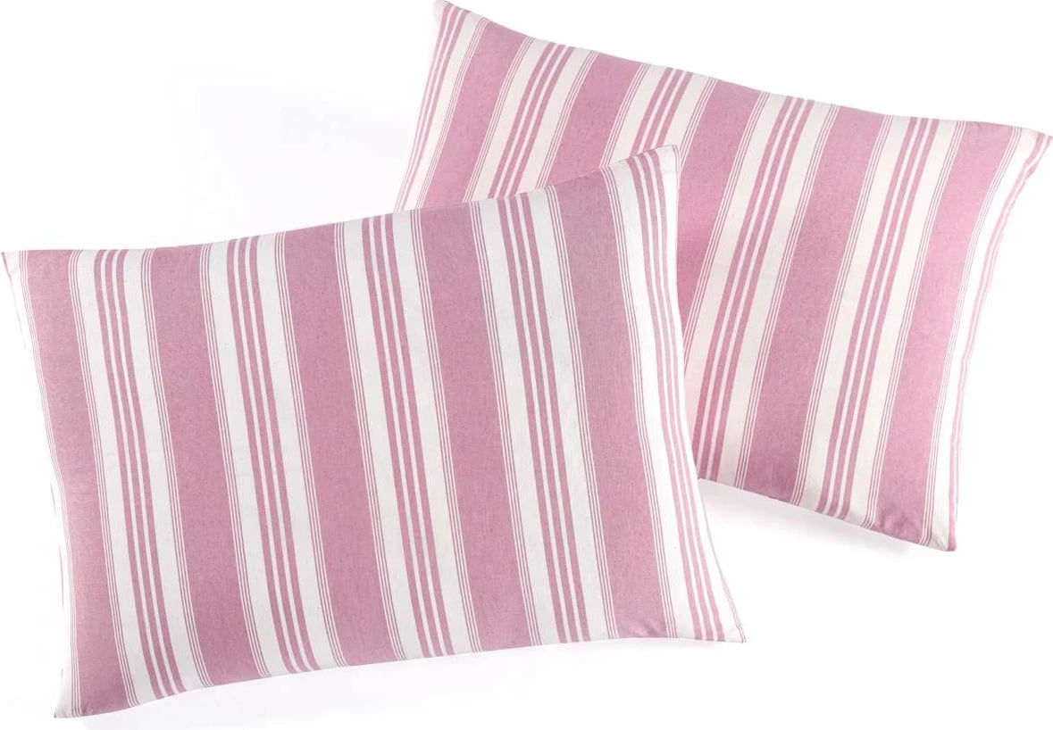 Set këllëfësh jastëku (2 copë), L'essentiel, Soft Line, ngjyrë e kuqe e errët