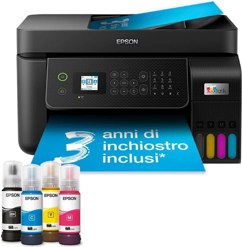 Printer multifunksional Epson EcoTank ET-4800, ngjyrë, A4, Wi-Fi, me skaner dhe faks, e zezë