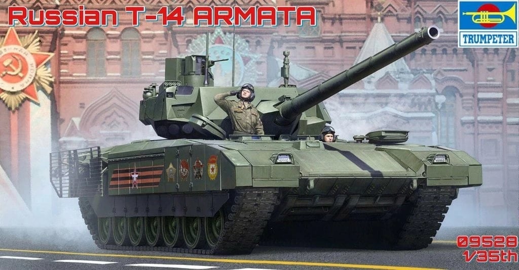 Model plastik Trumpeter T-14 Armata, 1:35, për ndërtim, Jeshile Model plastik Trumpeter T-14 Armata, 1:35, për ndërtim, Jeshile