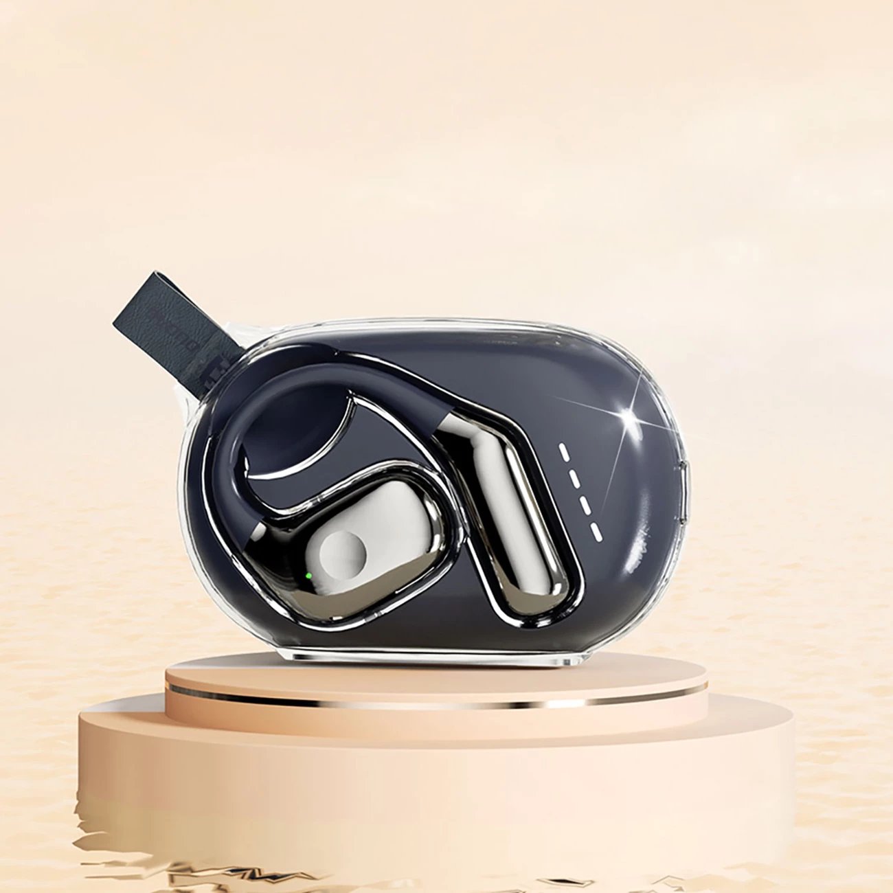 Kufje Bluetooth Dudao U17Max OWS, pa tela, USB-C, e zezë