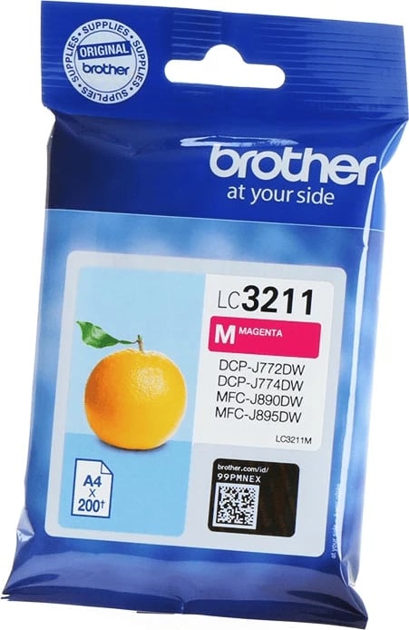 Kasetë boje, Brother, LC-3211M, 200 faqe, standard, magenta