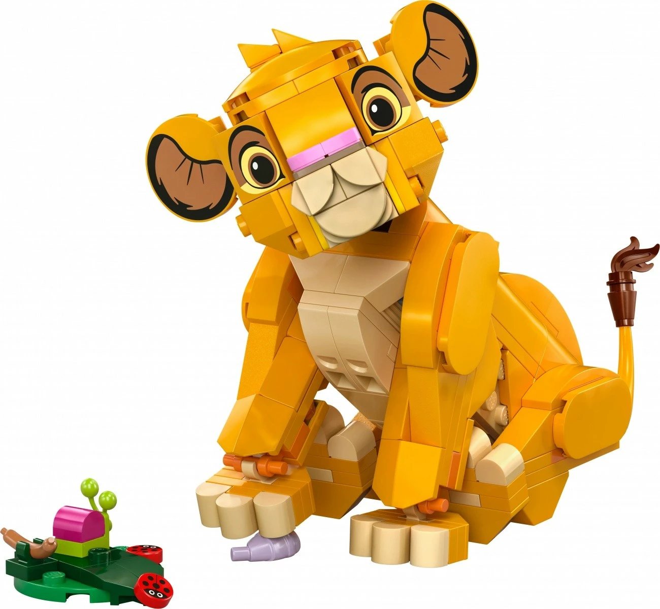 Set ndërtimi LEGO Disney Lion King 43243, Simba, 222 pjesë, e verdhë