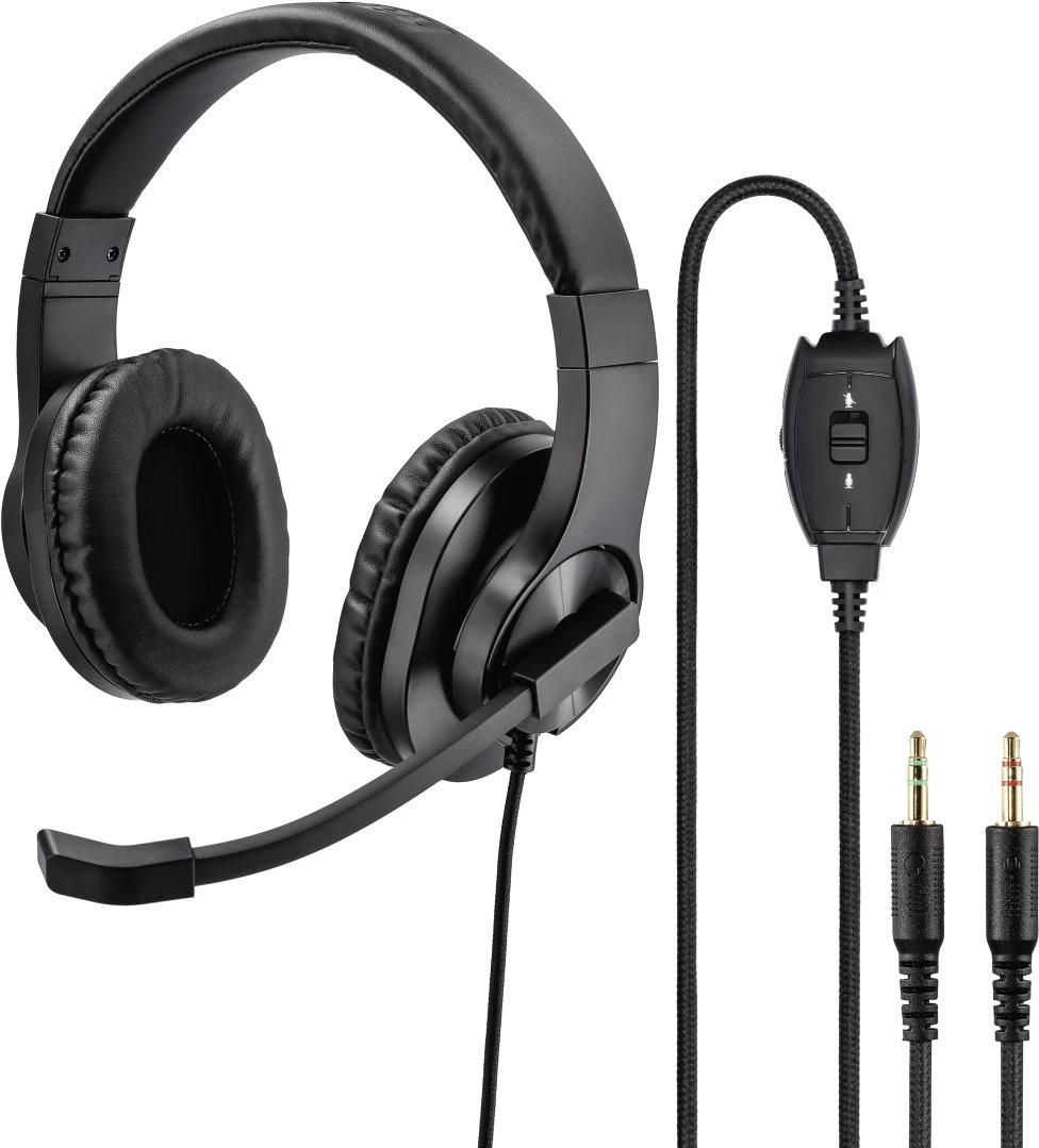 Kufje Hama "HS-P300" PC për zyrë, stereo, të zeza, 139925