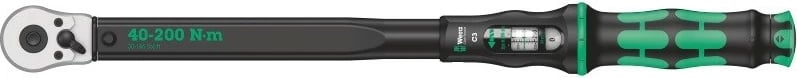 Çelës momenti Wera Click-Torque C 3, 1 copë, zi, gjelbër