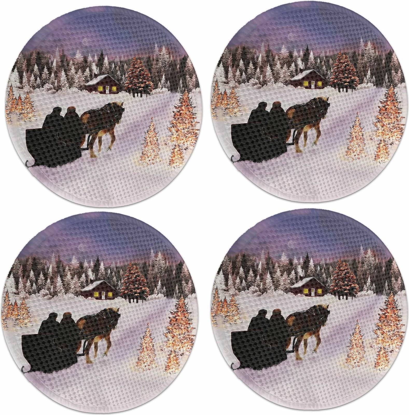 Set nënshtrues tavoline Hermia Concept, shumëngjyrësh, 4171Supla, 4 copë