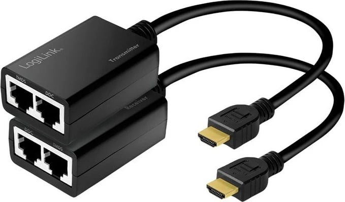 Zgjatues HDMI LogiLink HD0021, 30m, 1080p/60Hz, i zi, set