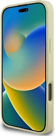 Mbështjellës Karl Lagerfeld Metal Signature për iPhone 16 Pro, Ari