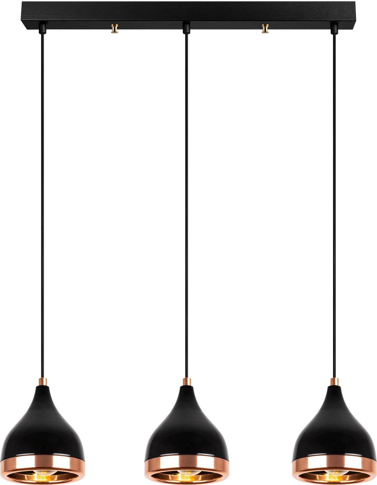 Llambë tavani Opviq, Yıldo - 7041, ngjyrë e zezë dhe bakri