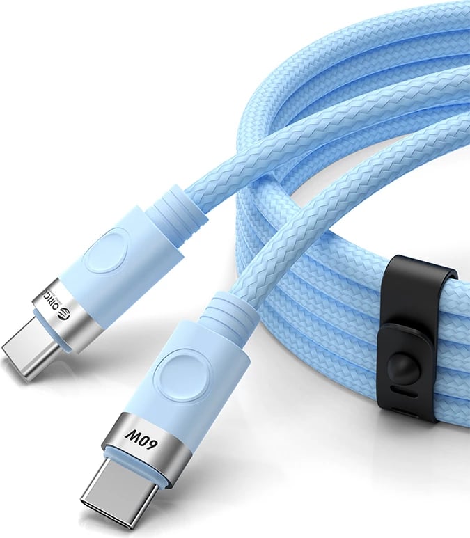 Kabllo USB-C në USB-C Orico CDX, 1m, 60W, Kaltër