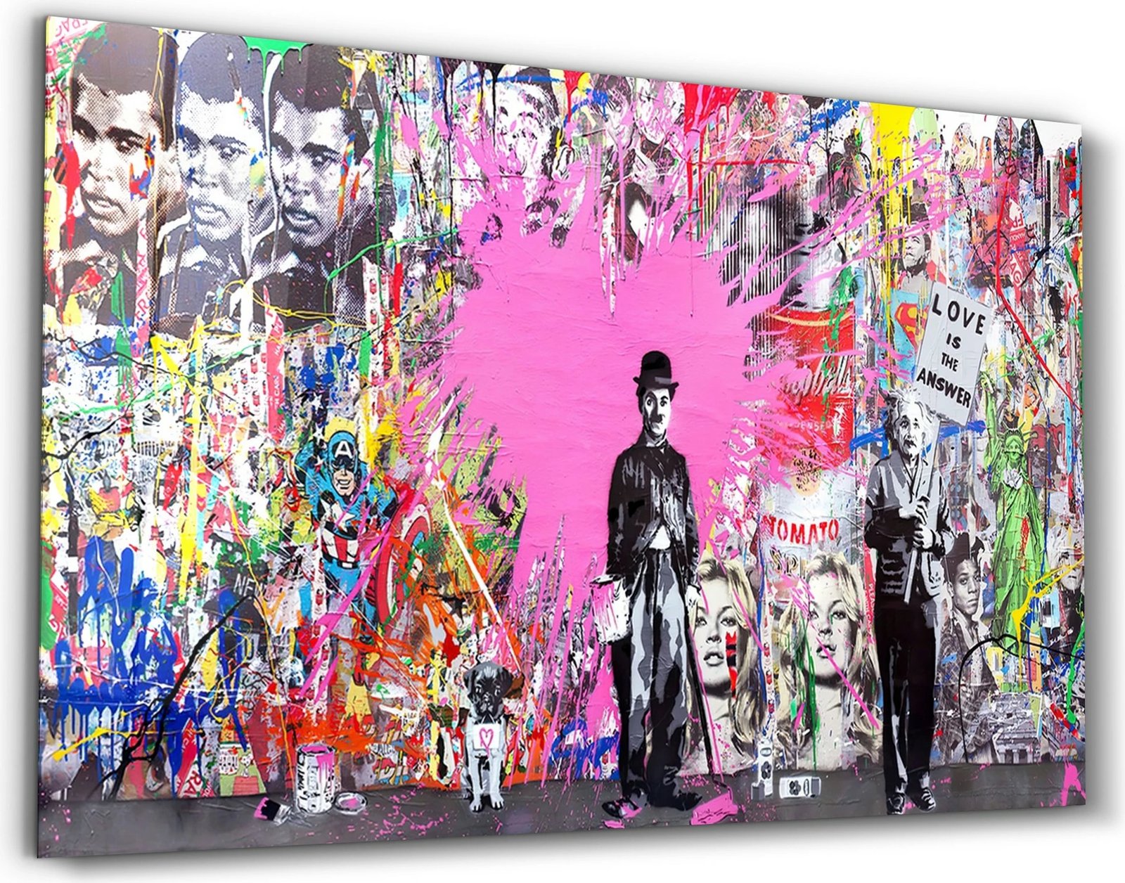 Pikturë dekorative prej xhami të temperuar, shumëngjyrëshe, Wallity CAM-3052, 46x72cm