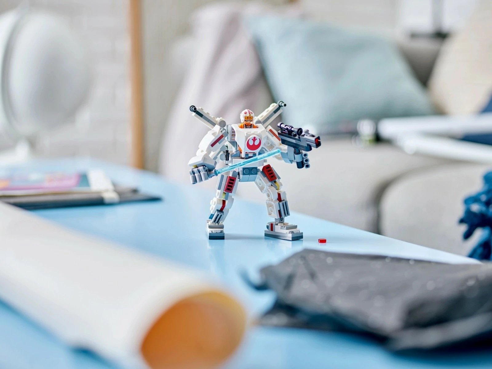 Set LEGO Star Wars 75390 Luke Skywalker X-Wing Mech, 195 pjesë, për fëmijë, Bardhë