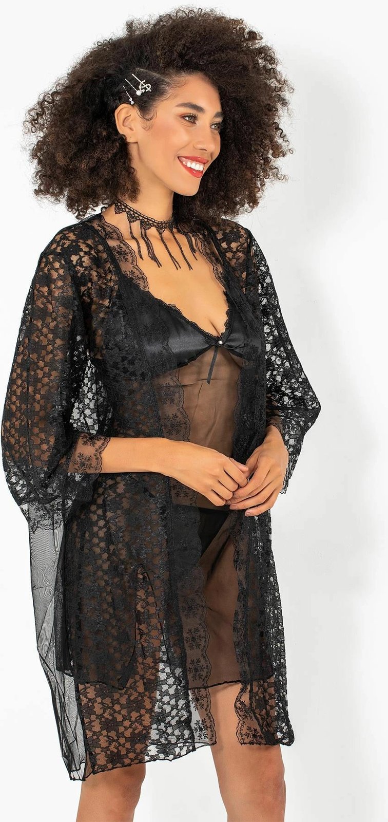 Set fustan nate me mëngjes, Jumeon, 011-008007, e zezë