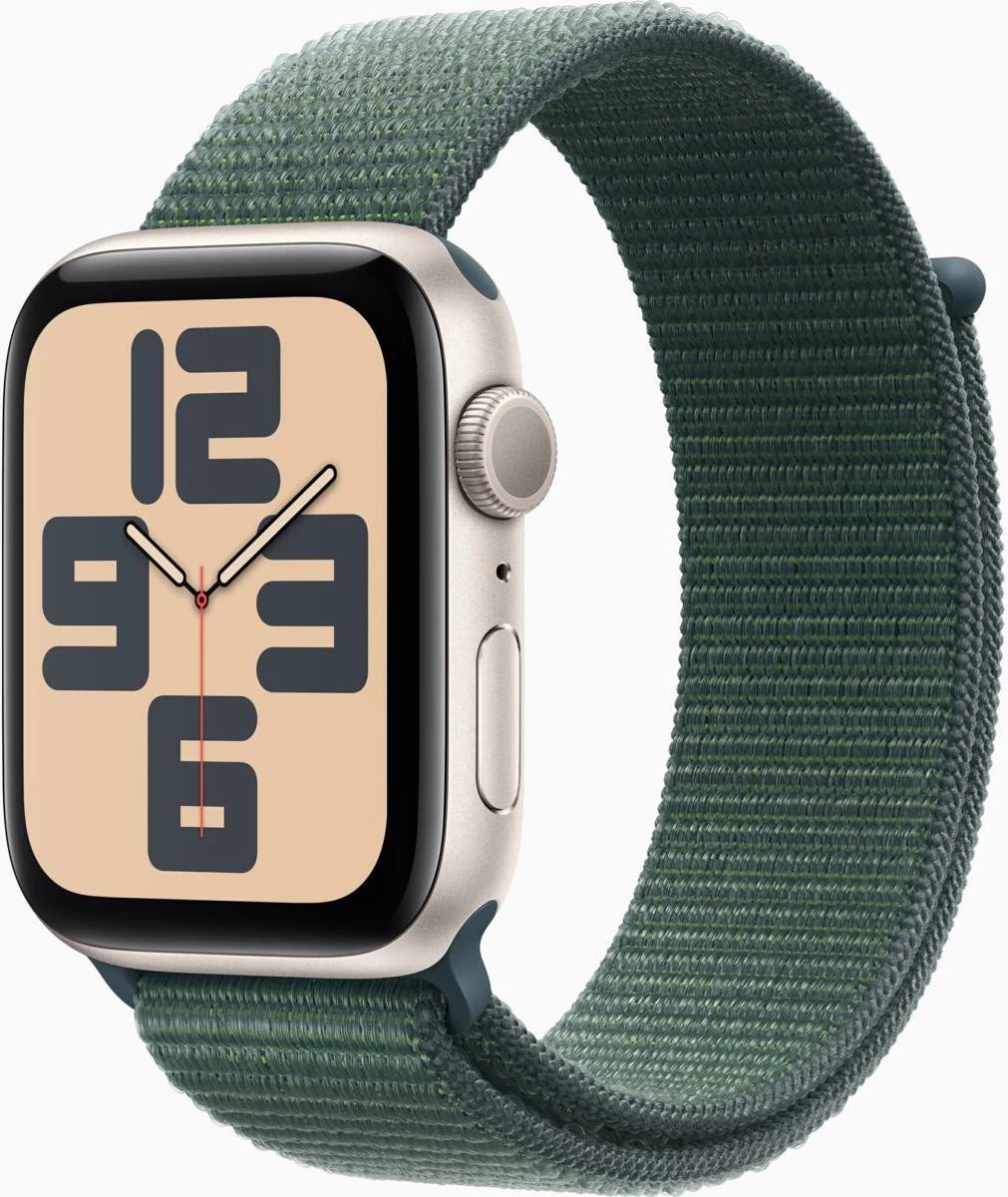 Smartwatch Apple Watch SE 44mm, Starlight, Lake Green