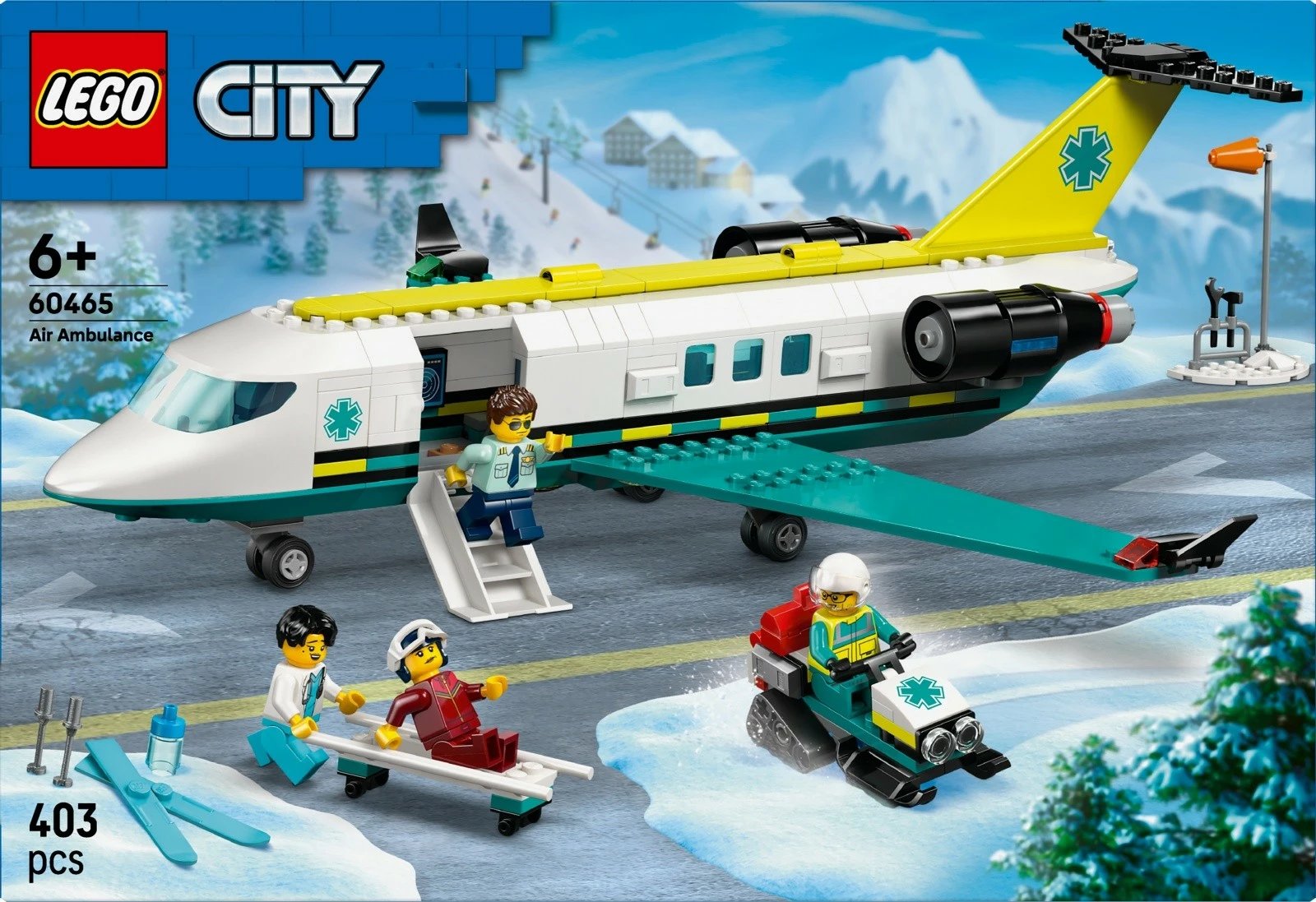 Set LEGO City Rescue Plane 60465, 403 pjesë, plastikë, për fëmijë, shumëngjyrësh
