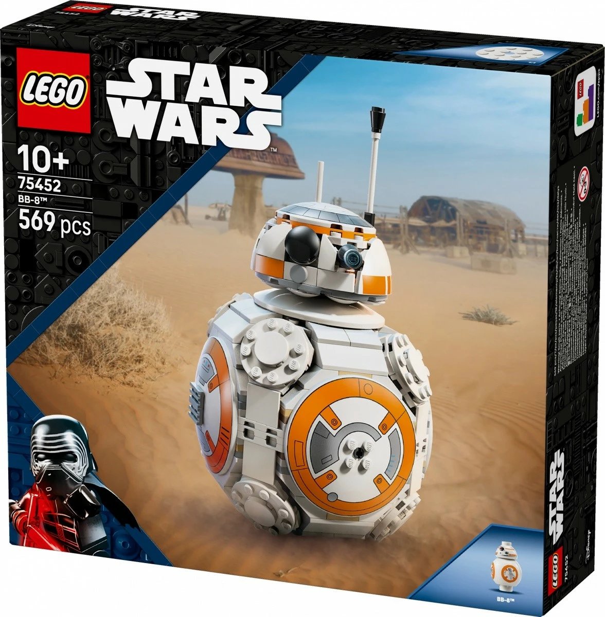 Set konstruktues LEGO Star Wars 75452 BB-8, 569 pjesë, 10+, plastikë, bardhë/portokalli