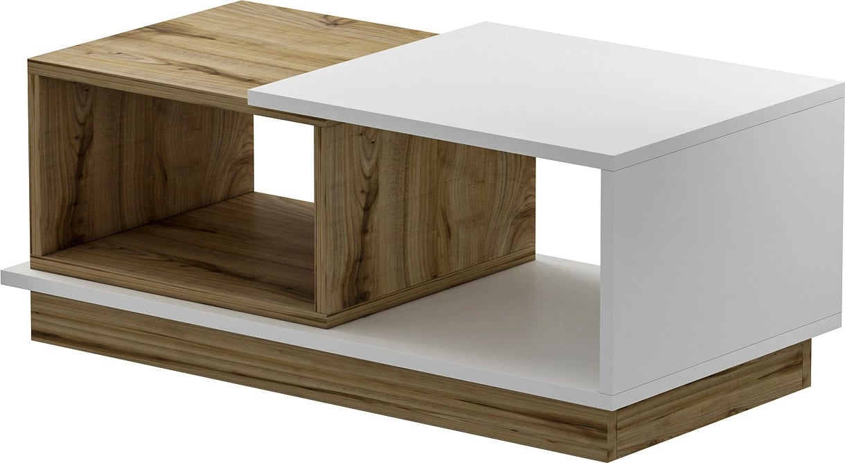 Set mobiljesh për dhomë dite, Skye Decor, Oslo, ngjyrë e bardhë dhe lis