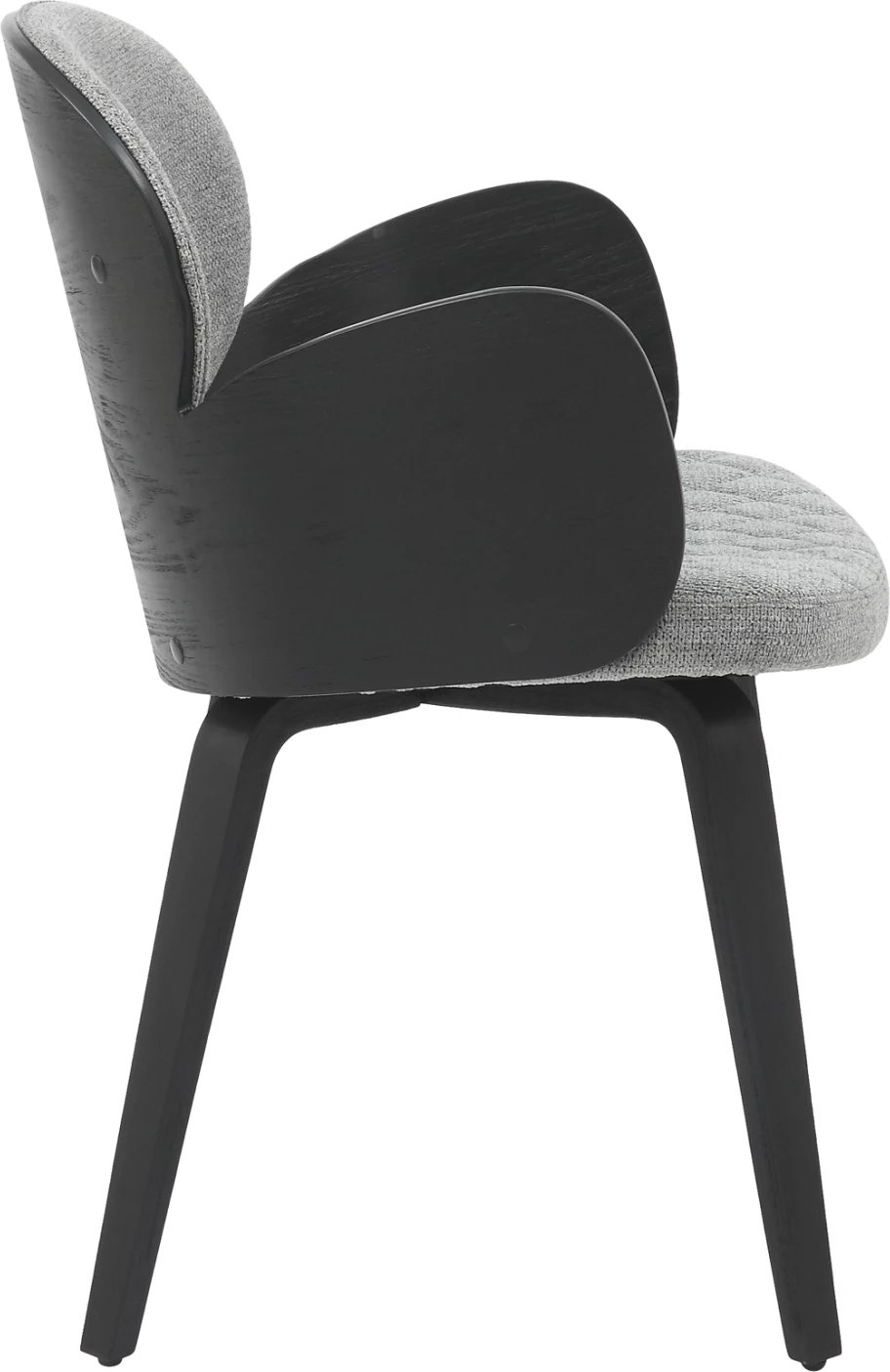 Karrige për ngrënie DARNELL FH9974.02 dru i përpunuar ngjyrë zezë-gri 56x56x83Hcm